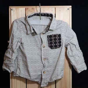 Baby boy button up t-shirt SIZE 12 months